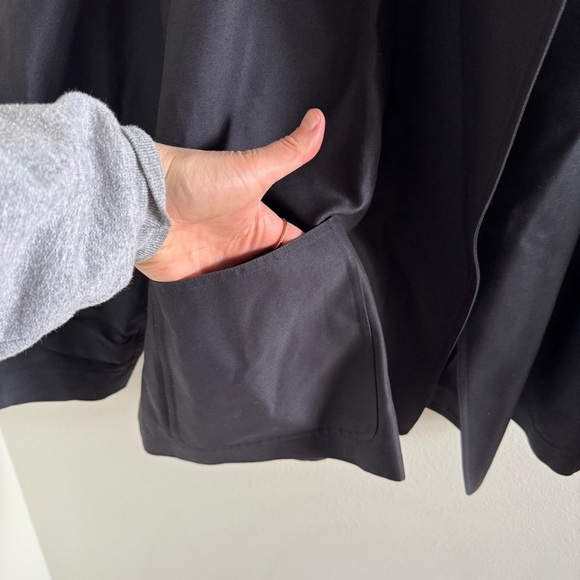 Anne Klein Open Front Jacket Blazer Black Large - Picture 8 of 12